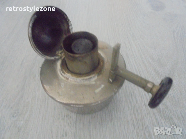 № 8477 Стара спиртна лампа – метална, винтидж / ретро , снимка 2 - Други ценни предмети - 50729960