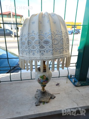 Порцеланова настолна лампа, снимка 5 - Антикварни и старинни предмети - 42636212