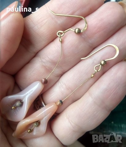 Vintage / Два броя обеци / Много рядка находка / Висящи сребърни обеци , снимка 8 - Обеци - 40827827