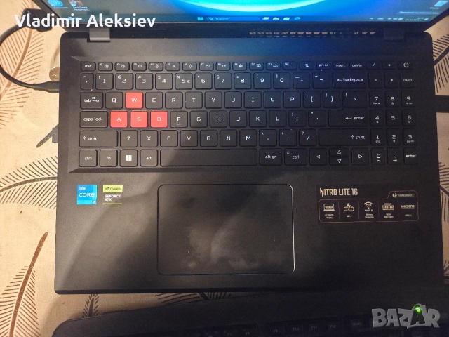 Чисто нов лаптоп Acer nitro 16 lite, снимка 2 - Лаптопи за игри - 52869366