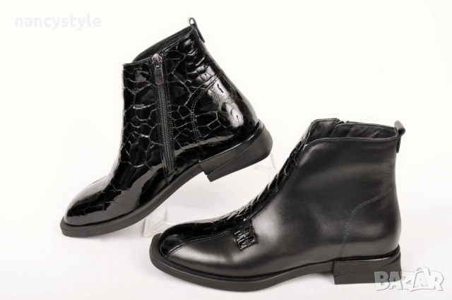 NEW! Елегантни дамски боти Кроко/Кожа