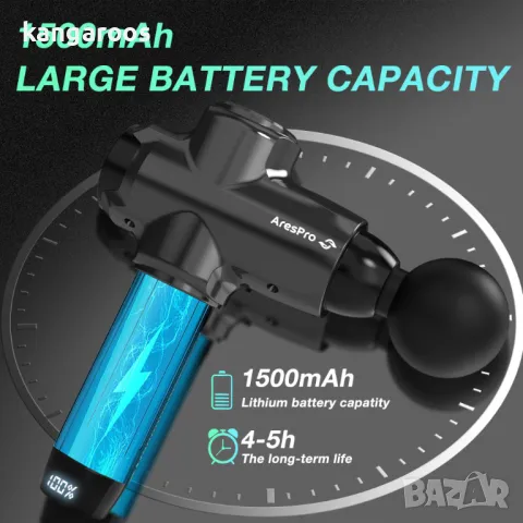 Професионален масажен пистолет AresPro XG05, снимка 6 - Масажори - 47686200