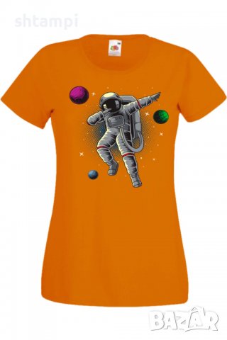 Дамска Тениска Dabbing astronaut,Изненада,Повод,Подарък,Празник, снимка 4 - Тениски - 37643186