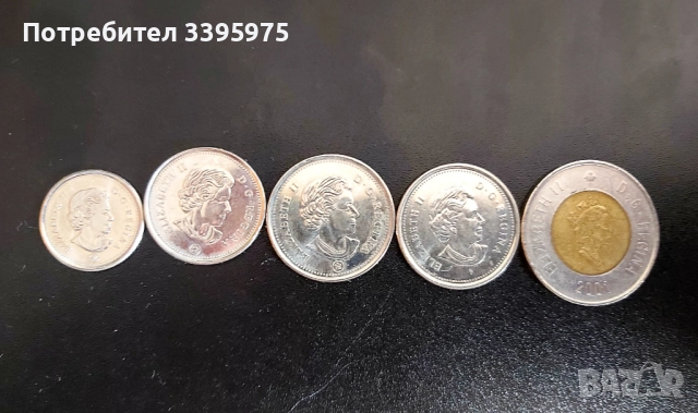 Колекция от 5 канадски монети, снимка 10 - Нумизматика и бонистика - 51563008