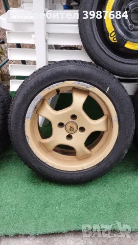 Джанти 7Jx15H2 4x100(PCD), д.ц.о 57.1мм с гуми 195/55 R15, плюс резервна гума!, снимка 4 - Гуми и джанти - 47291321