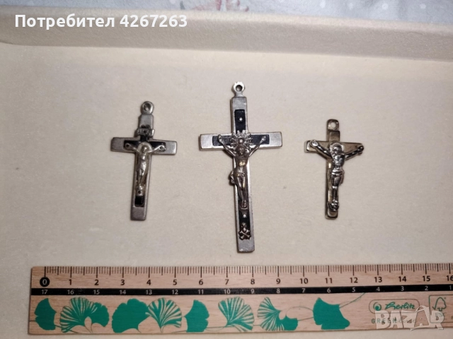 Старинни нагръдни разпятия, снимка 3 - Антикварни и старинни предмети - 52813090