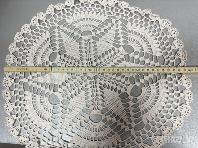 Карета плетени на 1 кука φ40 см. -ръчна изработка, снимка 4 - Декорация за дома - 54079532