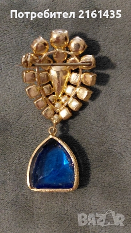 прекрасна ретро брошка от 60-те години на миналия век на Яблонекс Чехословакия , снимка 2 - Колекции - 52845990