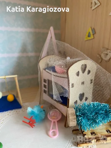 Дървена къща за кукли , снимка 7 - Кукли - 56294140