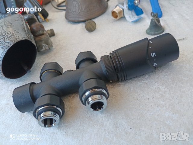 Термостатен радиаторен вентил за двутръбна инсталация 50мм с термоглава, ъглов с адаптор за ф16х2мм, снимка 10 - Други стоки за дома - 44148011