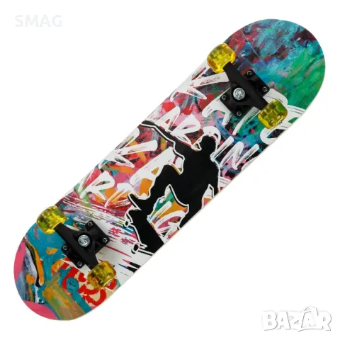Алуминиев скейтборд Графити Дизайн  71x20см S_1233977, снимка 3 - Други - 48569989