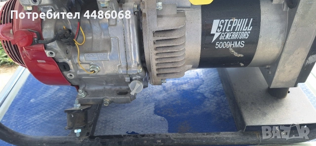 индустриален генератор honda gx270 stephill 5000hms, снимка 2 - Генератори - 54163645