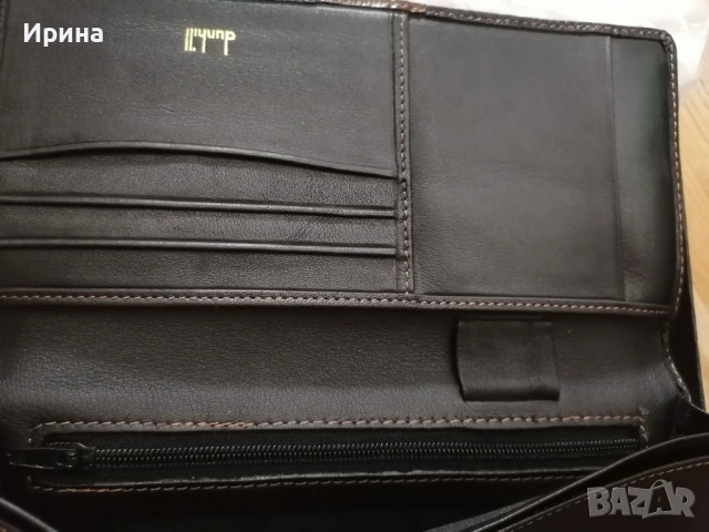 Портмоне ALFRED DUNHILL , естествена кожа, снимка 4 - Портфейли, портмонета - 53352162