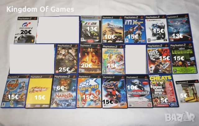 Игри за PS2 The Mummy Returns/MX World Tour/Paris Dakar/Gran Turismo 4/Shadow Of Rome/F1 05/Top Gun