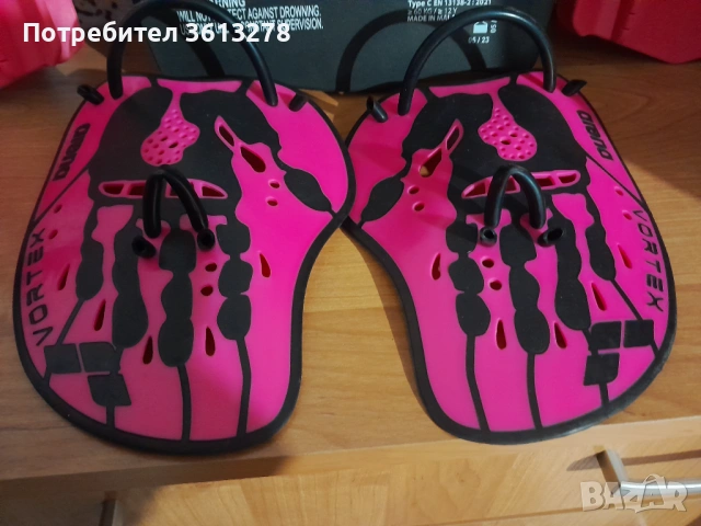 Лот от плувни принадлежности в розов цвят -"ARENA", снимка 5 - Водни спортове - 53942375
