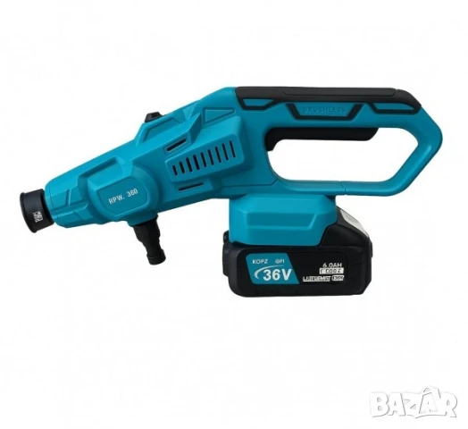 Акумулаторна Безчеткова Водоструйка KRAFTROYAL 6в1 36V 8,0AH 15bar 1600W с Дисплей, 2 Батерии, снимка 5 - Градинска техника - 51281994