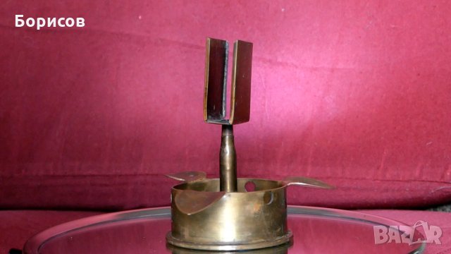 Месингов пепелник от гилза от снаряд, снимка 1