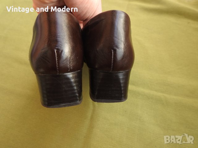 RIEKER Елегантни дамски кожени обувки Германия 39 номер, снимка 6 - Дамски обувки на ток - 36660639