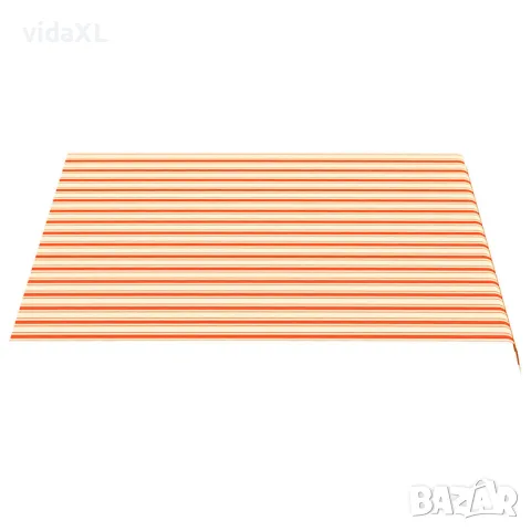 vidaXL Резервен плат за тента, жълт и оранжев, 300x250 см, полиестер, снимка 3 - Облицовки - 56146604