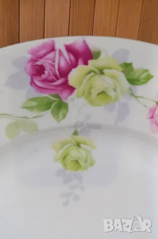 Порцеланови плата с рози - Rosenthal "Hortense", снимка 4 - Сервизи - 49874299