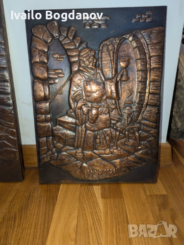 Два медни барелефа, снимка 2 - Антикварни и старинни предмети - 52503601