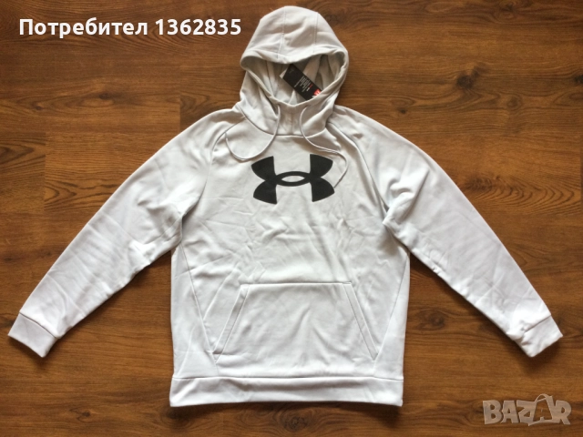 НОВ оригинален сив суичър фланела UNDER ARMOUR размер L от САЩ, снимка 6 - Суичъри - 51892919