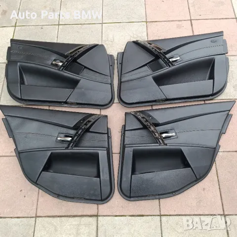 Черни кожени кори врати BMW E60 E61 Кори врати БМВ Е60 Е61, снимка 1