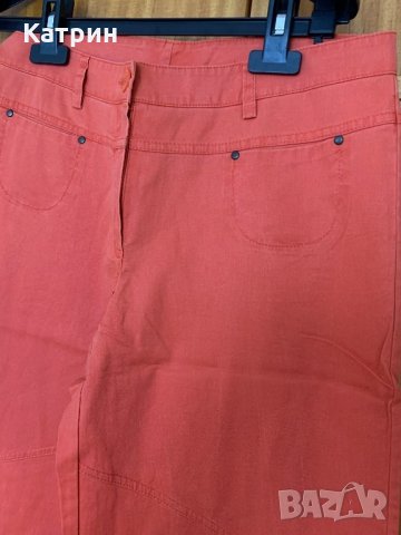 Оранжев дамски панталон, снимка 2 - Панталони - 25714647