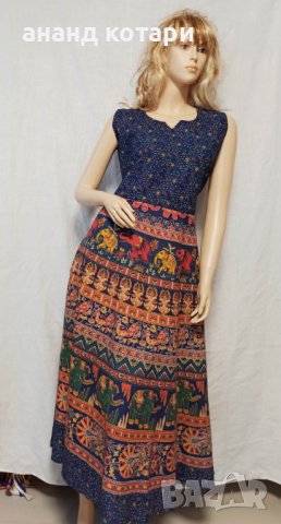 Индийска памучна рокля ”Мандала”, снимка 9 - Рокли - 22910220