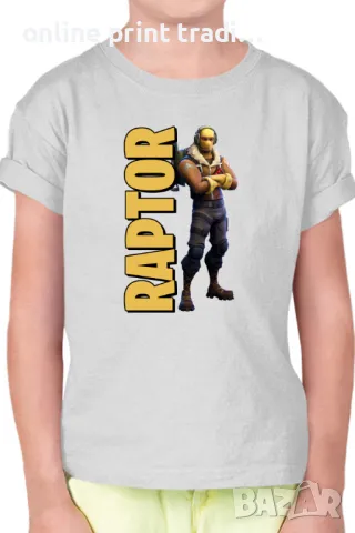 Детска тениска Фортнайт Fortnite Raptor 01, снимка 4 - Детски тениски и потници - 48524259