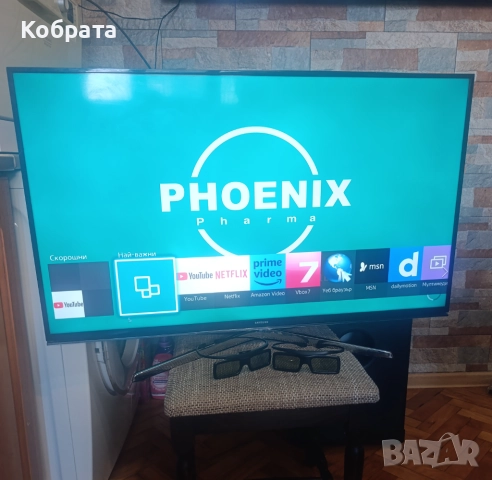 Smart Samsung 40" wi-fi 3d, снимка 2 - Телевизори - 52589979