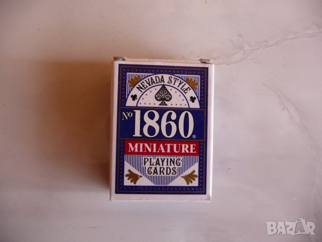 Мини карти за игра 1860 Miniature малки белот сантасе покер , снимка 1 - Карти за игра - 44501014