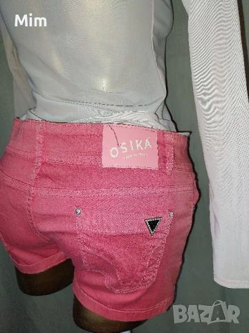 М Прозрачна блуза в светло розово и къси розови къси панталонки , снимка 4 - Къси панталони и бермуди - 50902243