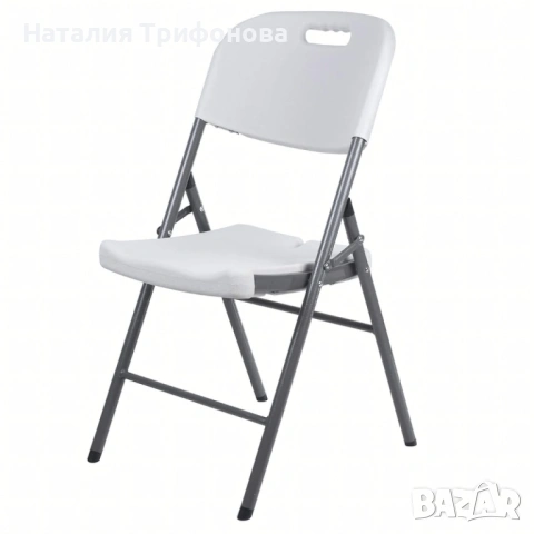 Комплект 4 броя сгъваеми кетъринг столове за градина и събития - удобни и издръжливи, снимка 5 - Столове - 53210519