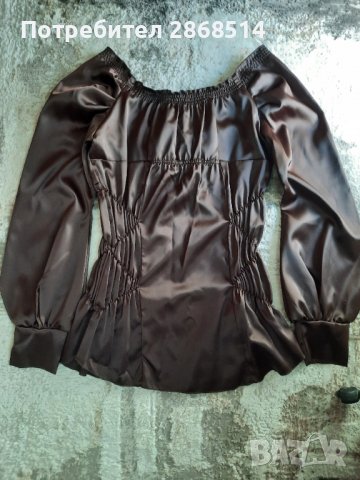 Ефектна дамска риза от сатенирана материя, снимка 3 - Ризи - 36579368