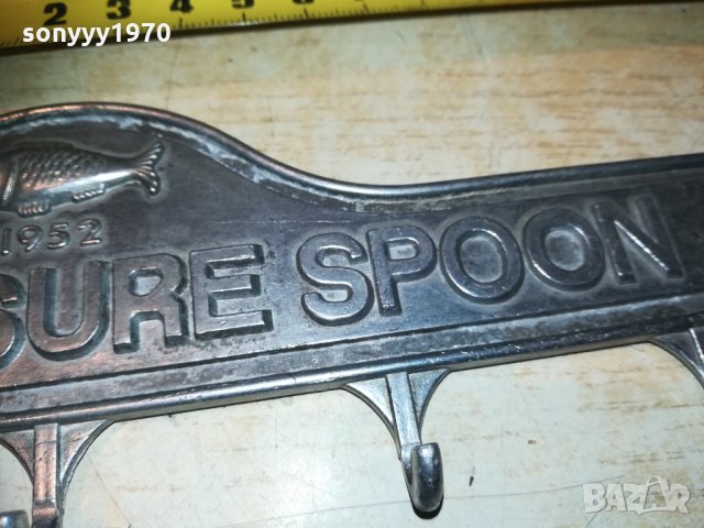 fish maeasure spoon-1952-внос france, снимка 5 - Колекции - 30304820