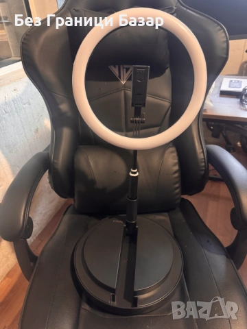 Нова LED ринг лампа LIVE BEAUTY LIGHT със стойка и държач за телефон 10 инча, 3 режима на светлина, снимка 4 - Чанти, стативи, аксесоари - 53353685