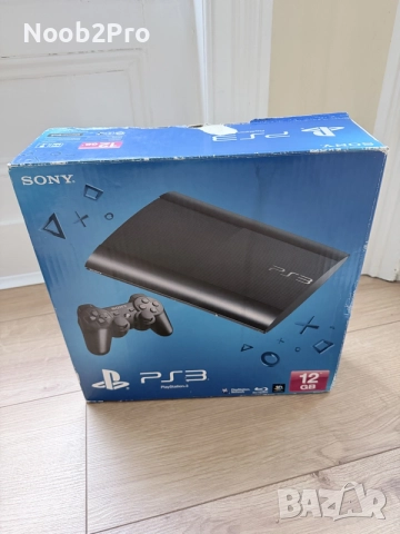 Sony PlayStation 3 Super Slim 12GB – CECH-4203A с оригинална кутия, снимка 2 - PlayStation конзоли - 56114464