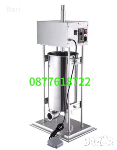 Професионални електрически пълначки за месо с педал 10л и 15л, снимка 2 - Обзавеждане на кухня - 52537378