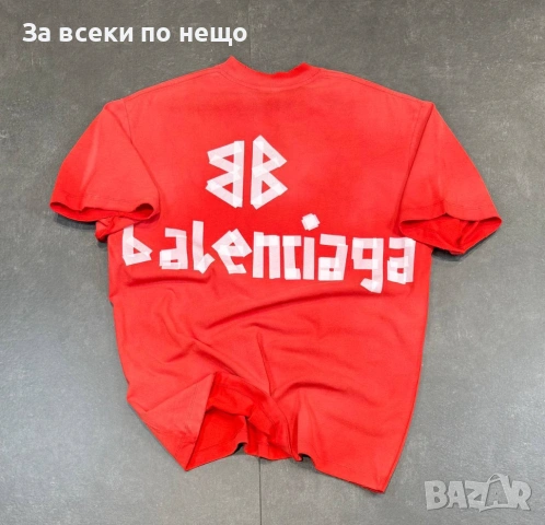 Balenciaga Мъжка Тениска👕Мъжка Блуза С Къс Ръкав - Различни Цветове Код Mens P.158, снимка 6 - Тениски - 53921187