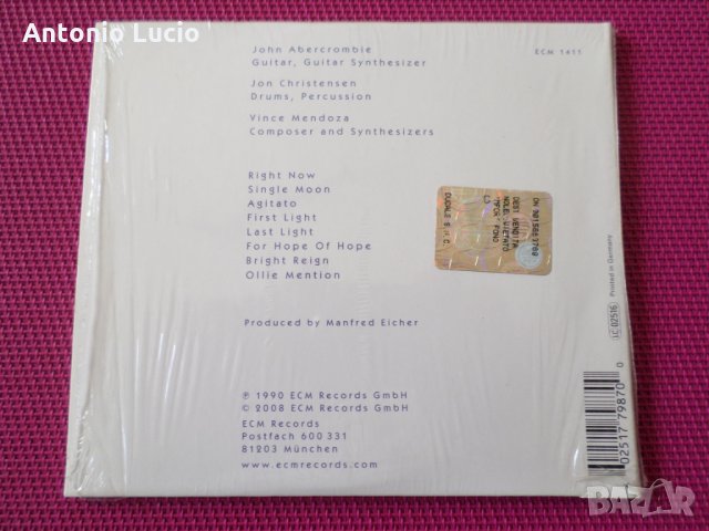 John Abercrombie - Animato - ECM, снимка 2 - CD дискове - 35443238