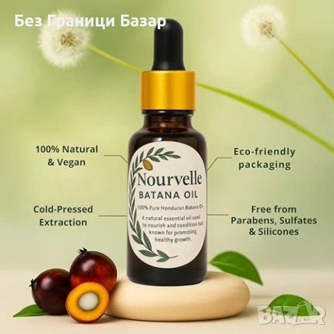 Ново Масло от батана за коса против изтъняване блясък и подхранване 20мл, снимка 3 - Продукти за коса - 53889400