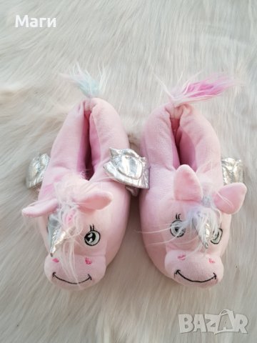 Пантофи Еднорог №30/31 , снимка 5 - Детски пантофи - 38442851