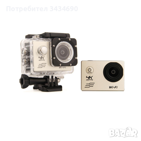 Спортна камера WIFI Ultra HD 4K водоустойчива 30 метра 170 градуса / SPK020 /, снимка 8 - Камери - 44512898