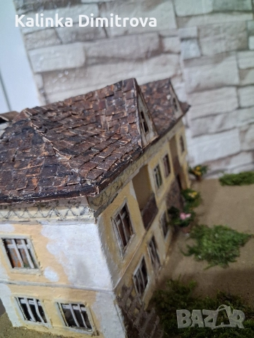 Макет на старинна къща-ръчна изработка., снимка 2 - Декорация за дома - 52806848