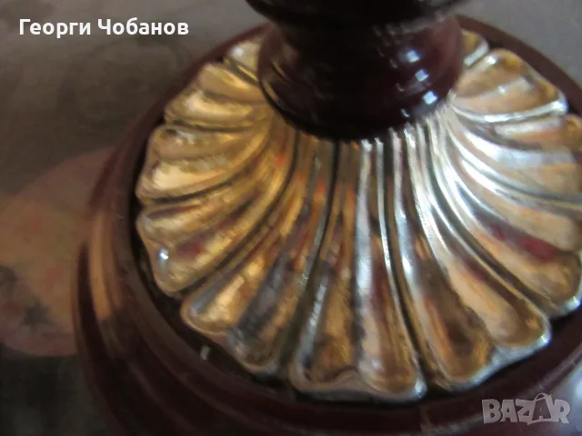 Свещник от дърво и метал., снимка 9 - Свещи и свещници (декоративни) - 55963032