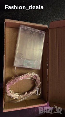 Нови феерични светлини 50 LED 5 метра Лампички топли бели струни Украса, снимка 7 - Декорация за дома - 38587758