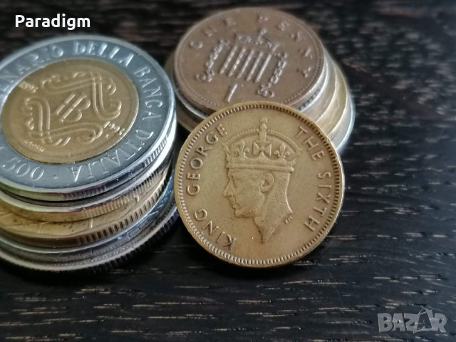 Монета - Хонг Конг - 10 цента | 1949г., снимка 2 - Нумизматика и бонистика - 32022090