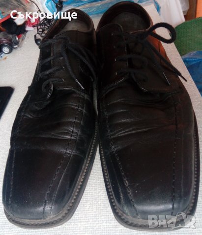 Официални мъжки кожени обувки Clarks Cushion Cell, снимка 12 - Официални обувки - 37220073