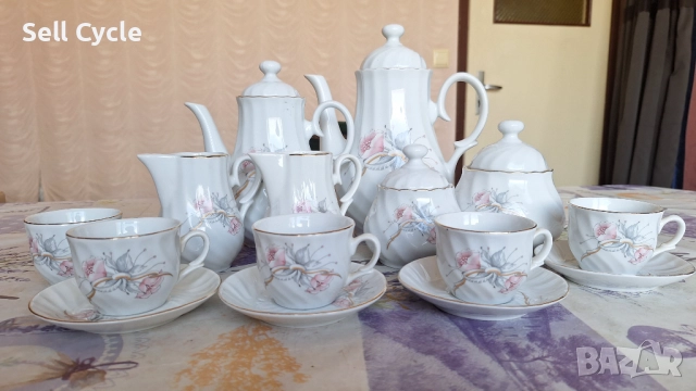 ✅БЪЛГАРСКИ ПОРЦЕЛАНОВ СЕРВИЗ ЗА КАФЕ❗